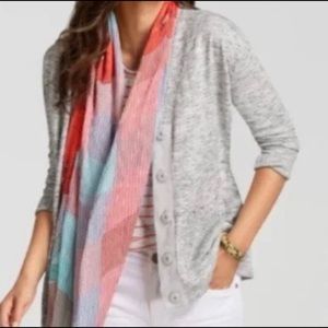 CAbi Style 5286 NWT Gray Marble Cardigan Speckle Size Small